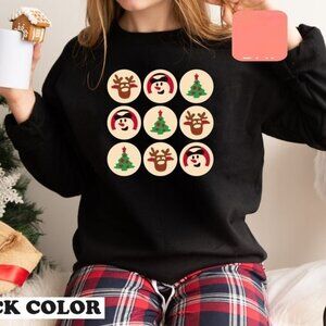 Christmas Sugar Cookie Sweatshirt, Christmas Sweatshirt Retro Christmas Sweater